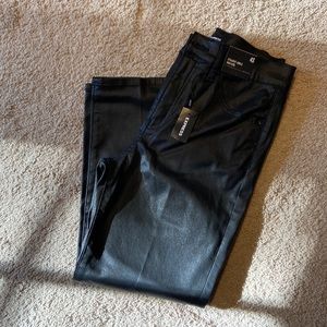 Express Coated Black Pants
